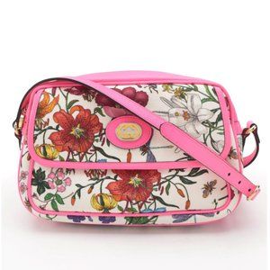 Gucci Flora Gothic Small Crossbody Bag with Fuchsi